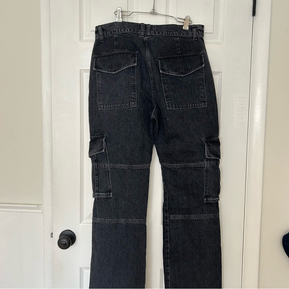 Frame High Rise Utility Straight Leg Jeans - Picture 11 of 15